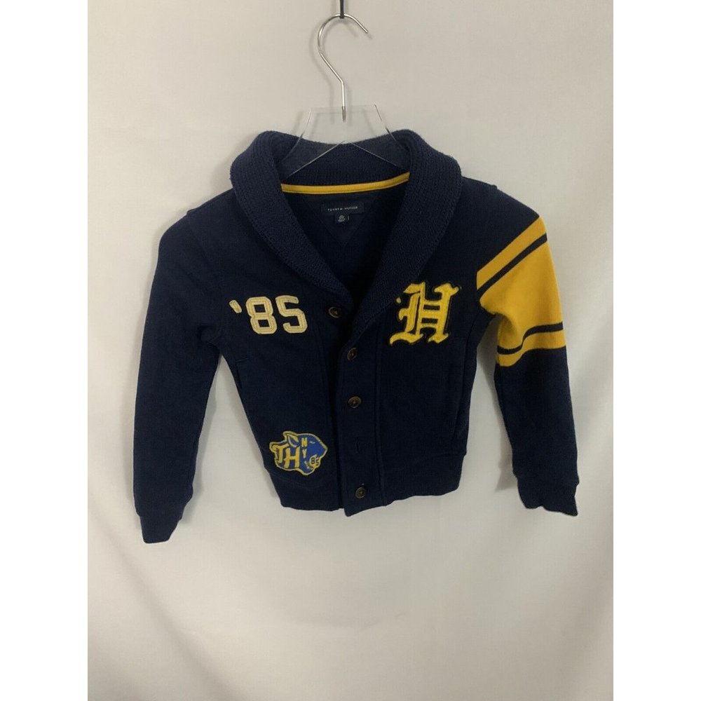 Tommy Hilfiger XS Girls Navy Knit Cardigan Sweater